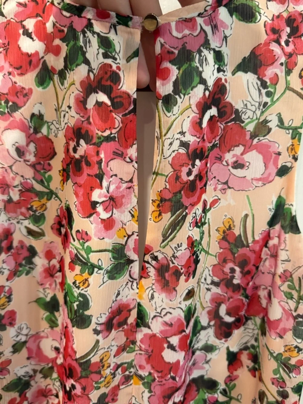 Tommy Hilfiger Pink Floral Lined Shift Dress Size 4 Knee Length